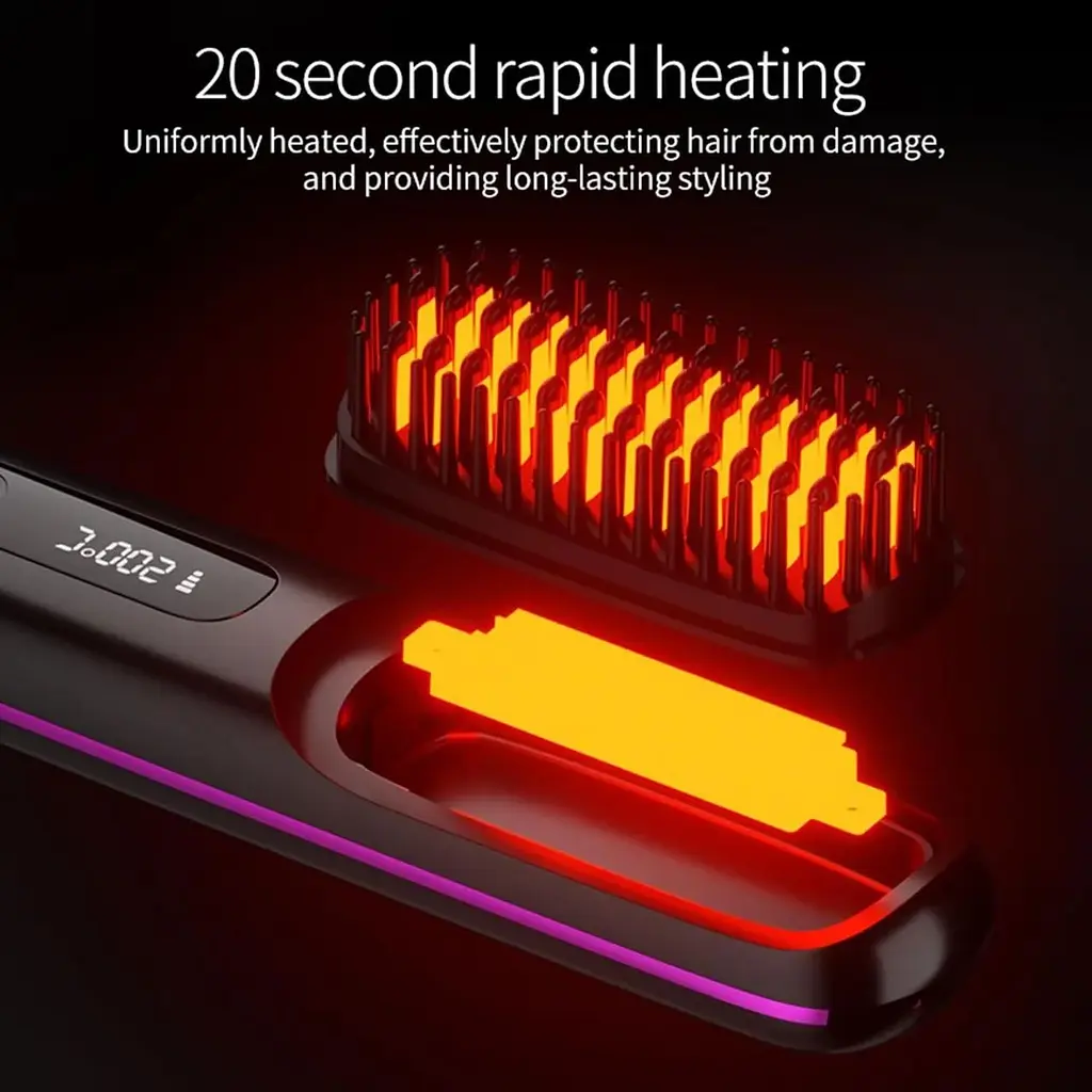 Расческа-выпрямитель для волос Go Brush Pro Hair для вьющихся волос - фото 4