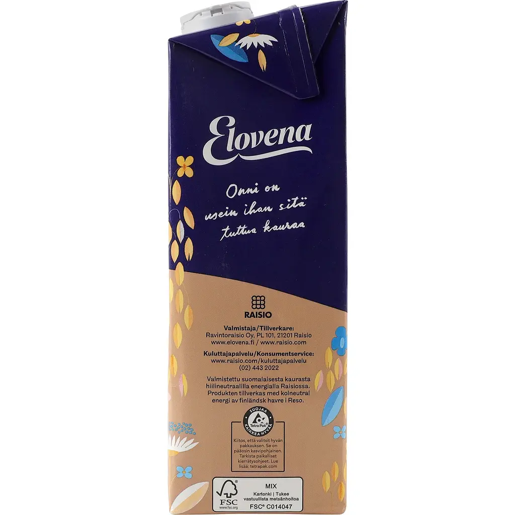 Вівсяне молоко Barista до кави Elovena без глютену, без лактози 1 л - фото 5