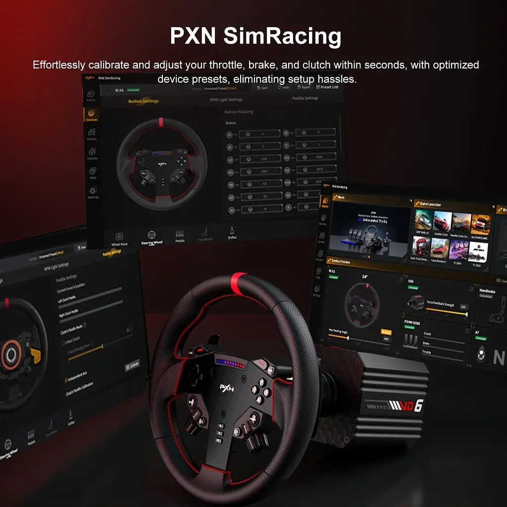 Руль и педали PXN VD6 Bundle for PC - фото 13