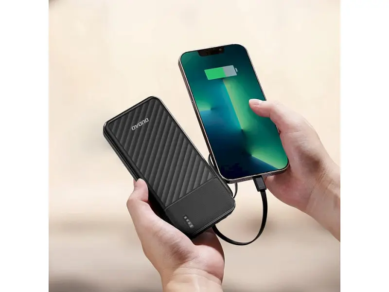 Зовнішній акумулятор (Power Bank) Dudao K11 10000mAh Black - фото 6