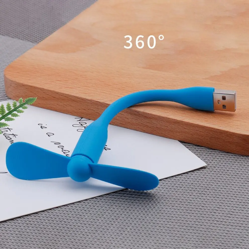 Вентилятор мобильный USB синий - фото 6
