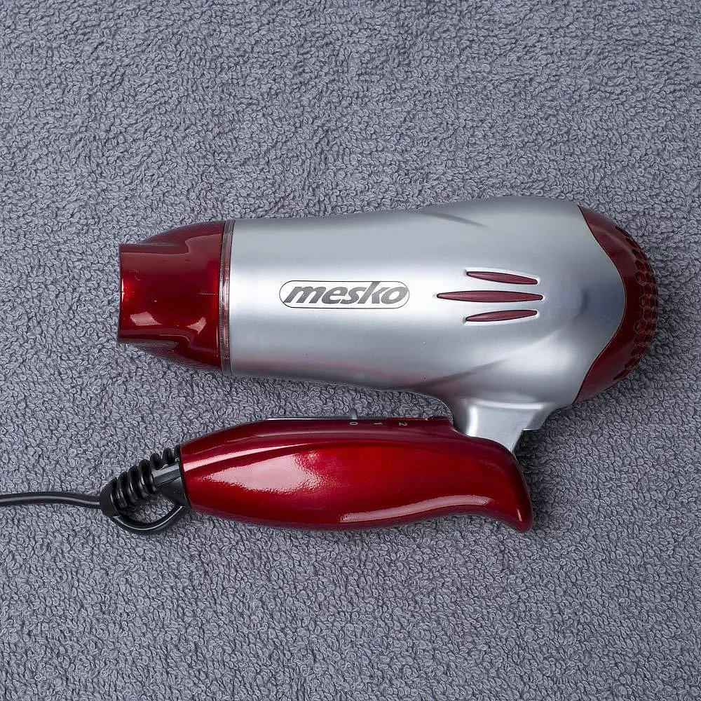 Фен дорожній Mesko MS 2226, 1200 Вт 2 швидкості підвісна петля компактний складана ручка 1 шт. сірий (33705-IS) - фото 7