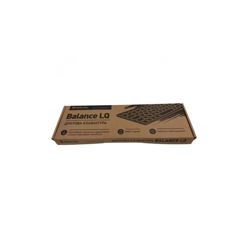 Клавіатура Defender Balance LQ LED USB UA Black (450790) - фото 4