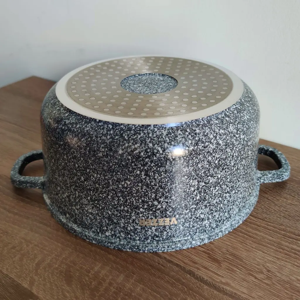 Каструля Vezzer з кришкою 24 см 4.5 л сіра (VZ8043) - фото 7