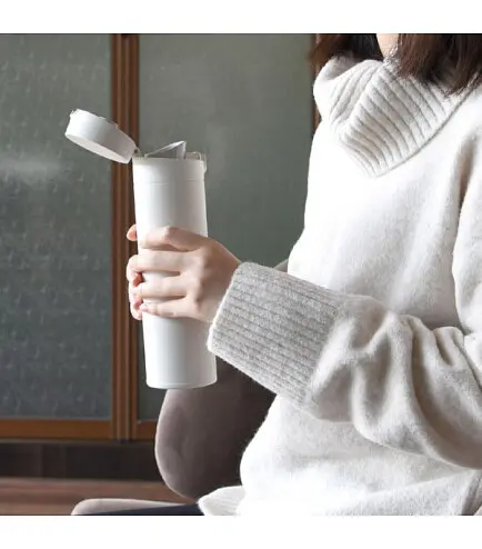 Термос MiJia Vacuum Bottle 2 480ml (MJBWB02WC) White - фото 8