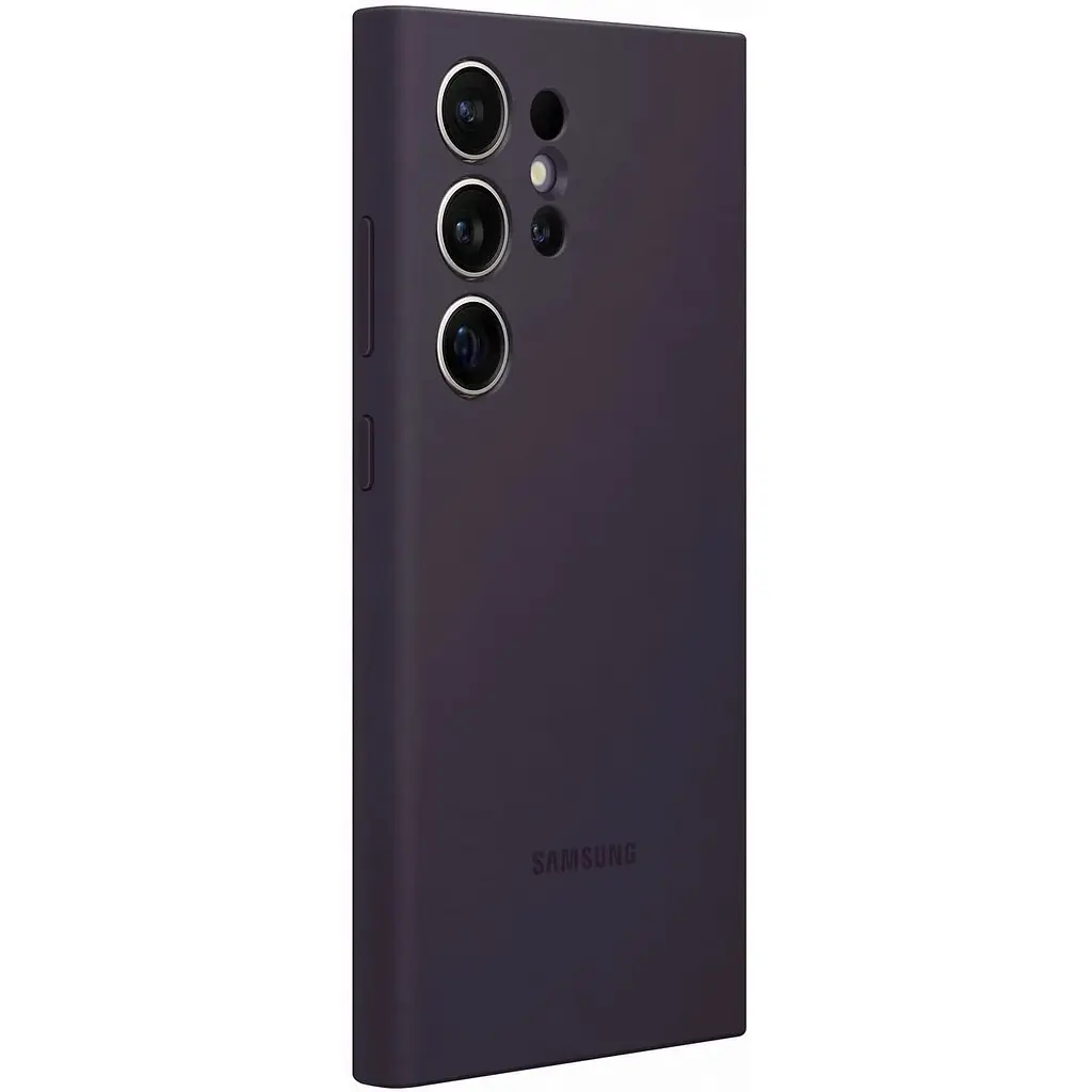 Оригінальний силіконовий чохол Samsung Silicone Case для Galaxy S24 Ultra SM-S928 Dark Violet EF-PS928TVEGWW - фото 9