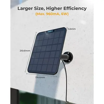 Сонячна панель Reolink (Solar Panel 2 Black) - фото 5