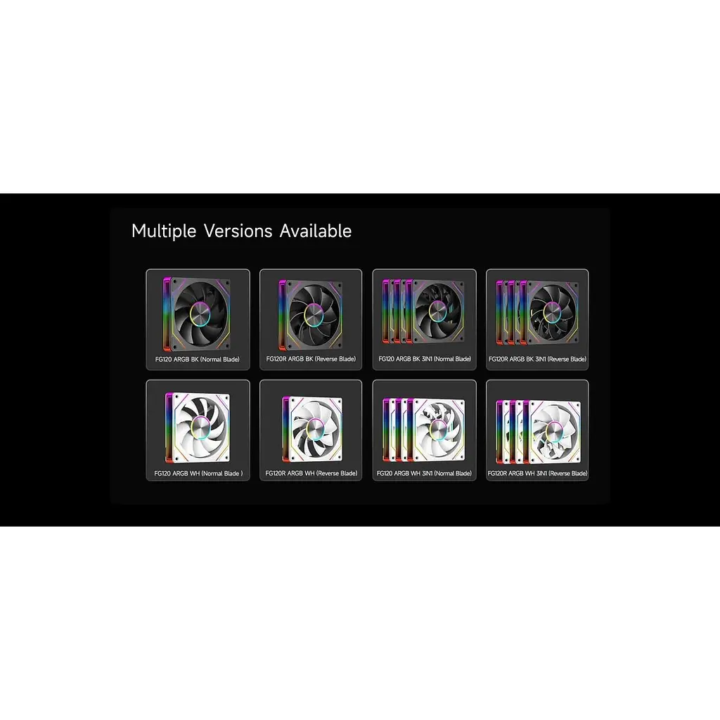 Вентилятор PCCOOLER FG120 ARGB BK (FIG120-BKAC112-GL) - фото 8