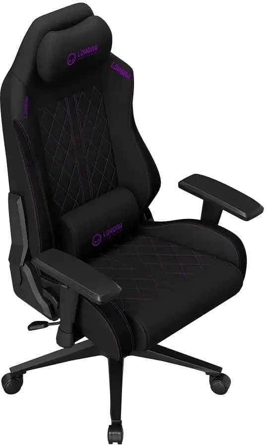 Ігрове крісло Lorgar CHA41 Premium Anti-Stain Fabric Black/Purple (LRG-CHA41-BK-PR) - фото 3