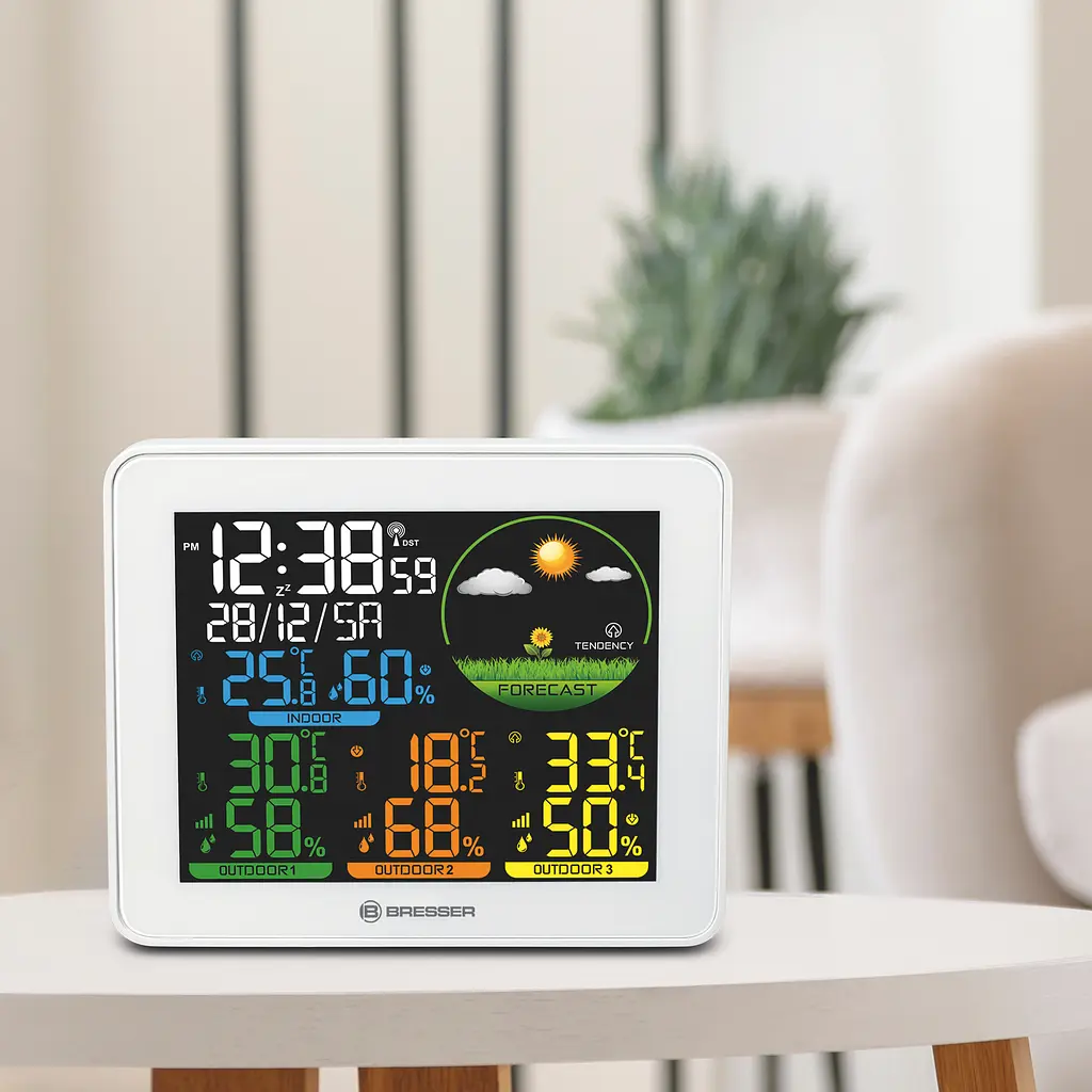 Метеостанція Bresser Colour Weather Station with 3 Sensors (9600028/13452) - фото 5