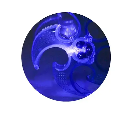 Дитячий літаючий бумеранг зі світлом та LED ефектами гумова спортивна іграшка для вулиці - фото 2