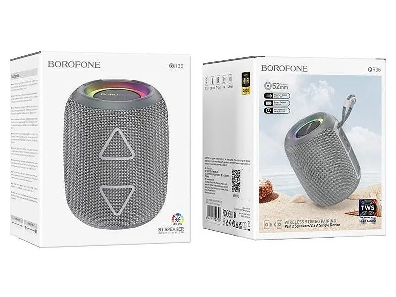 Портативна колонка Borofone BR36 Dark Gray - фото 3
