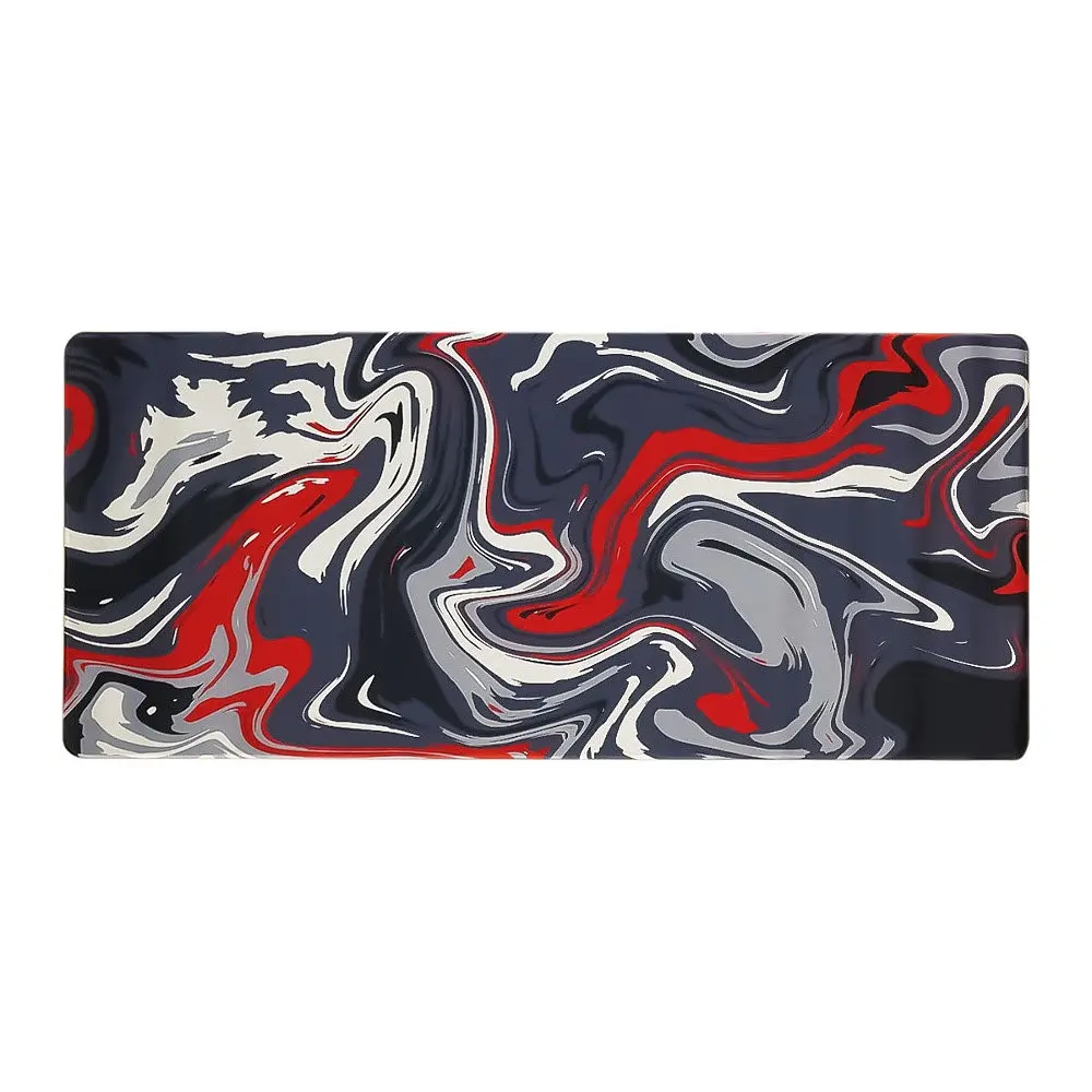 Ігрова поверхня 900x400x2 mm, гумова основа, чорний абстракція 1 - фото 2