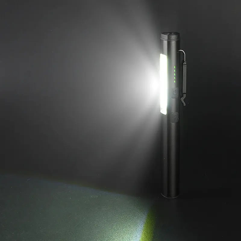 Фонарик светодиодный алюминиевый (COB+LED) с УФ лазером и магнитом Pen Light PROTESTER hoz0014485 - фото 8