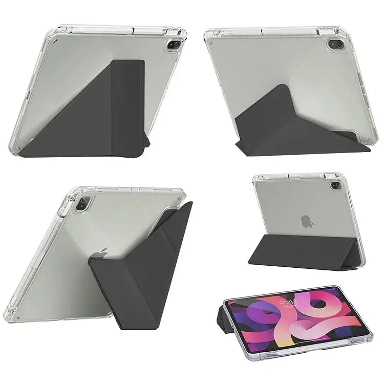 Обкладинка BeCover Ultra Slim Origami Transparent з кріпленням Apple Pencil для Apple iPad Air 4/5 2020/2022 10.9" Black (711102) - фото 3