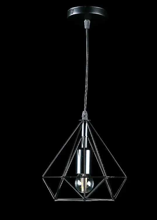 Люстра стельова Splendid Ray L01/1, E27, Чорний метал, регульована висота 25-95 см, сучасний стиль для дому - фото 2