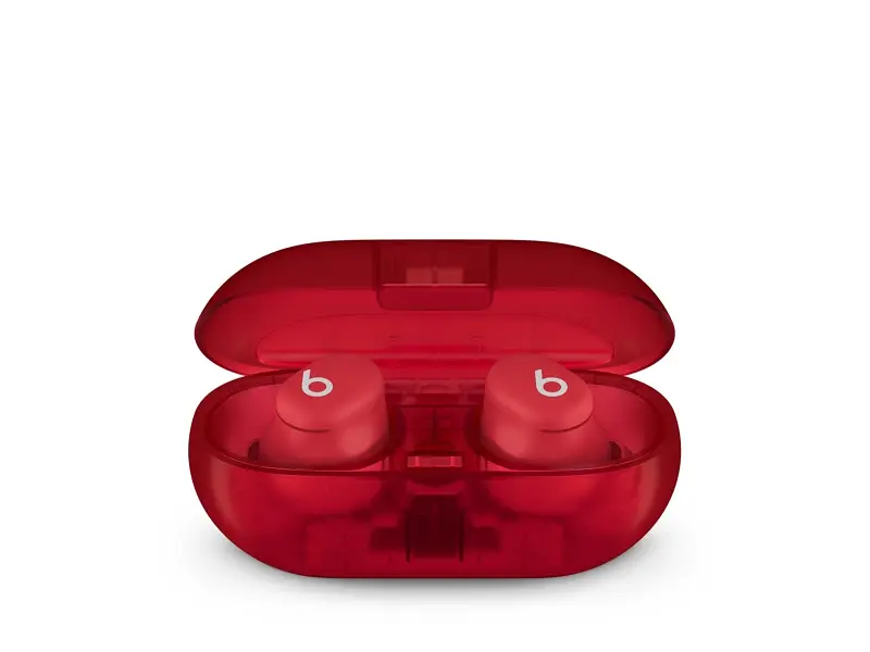 Навушники TWS Beats by Dr. Dre Solo Buds Transparent Red (MUW03) - фото 4