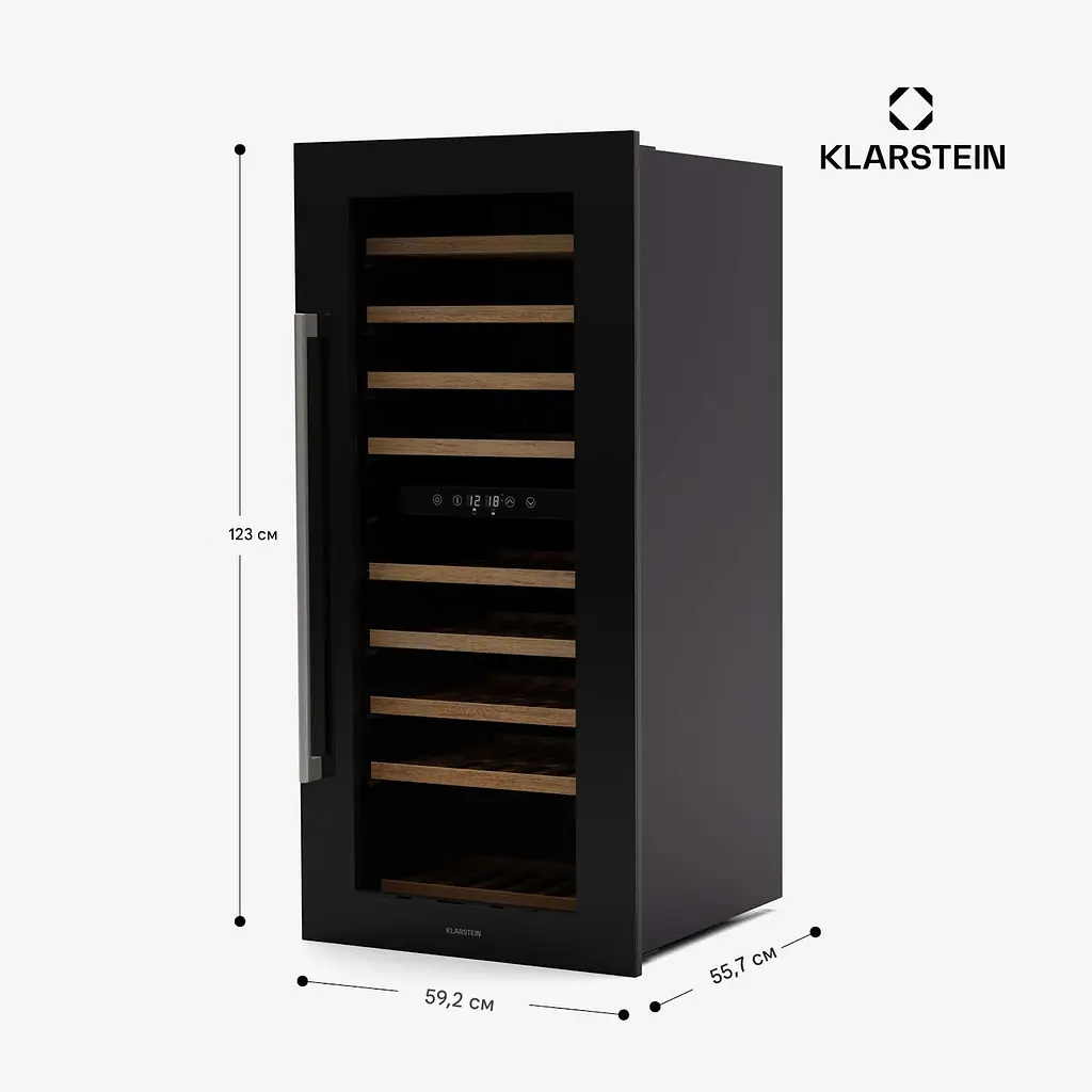 Винний холодильник вбудований Klarstein Vinsider Duo 79 (10046279) - фото 5