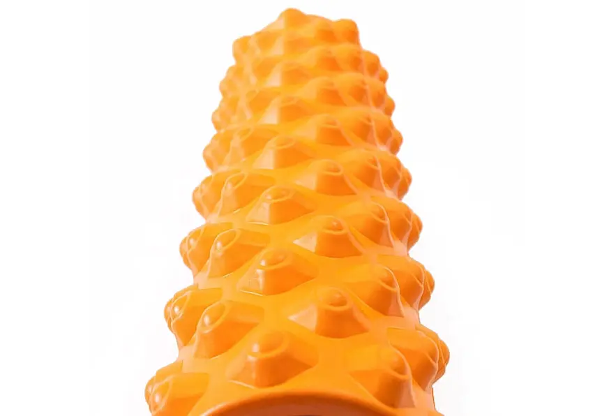 Масажний ролик EasyFit Grid Roller Extreme 45 см Помаранчевий - фото 2