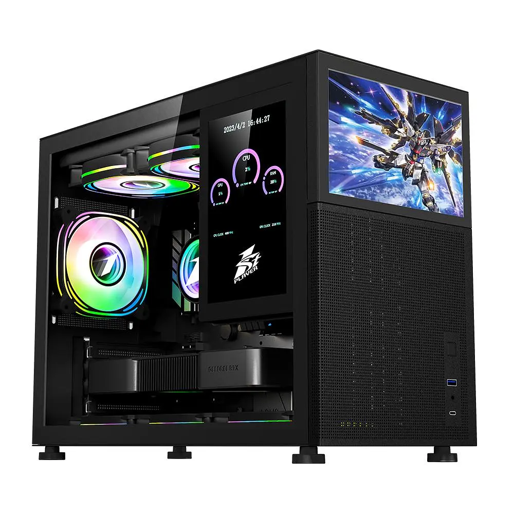 Корпус 1stPlayer Mi6-EV Black без БЖ (Mi6-EV-BK) Без БП - фото 3