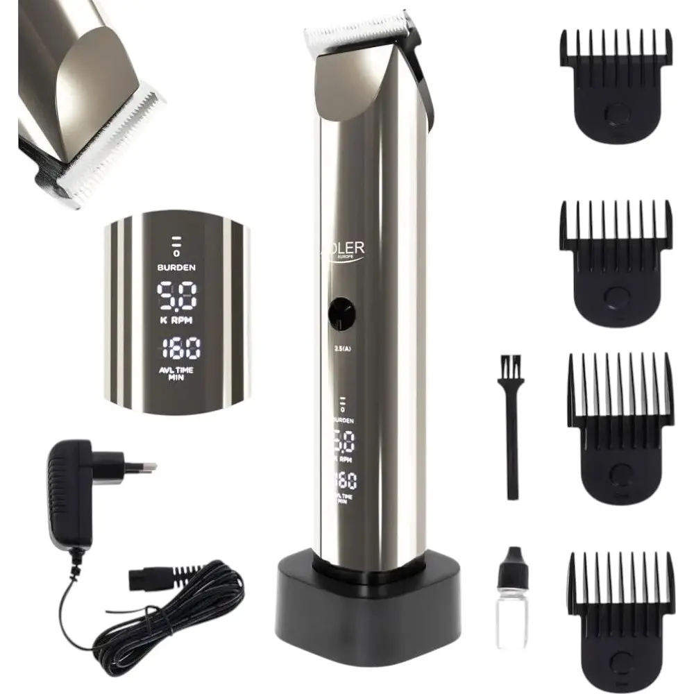 Машинка для стрижки Adler AD 2834 аккумуляторная с насадками - фото 4