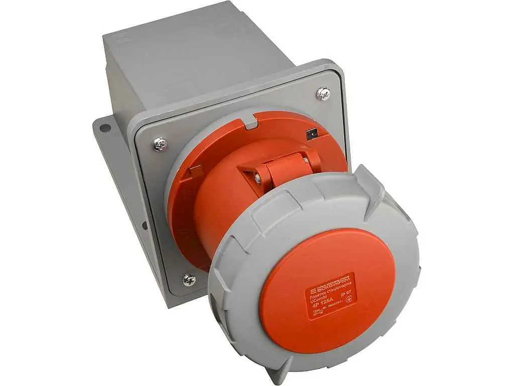 Розетка стаціонарна АСКО серії UСombi 4P 125A IP 67 - фото 2