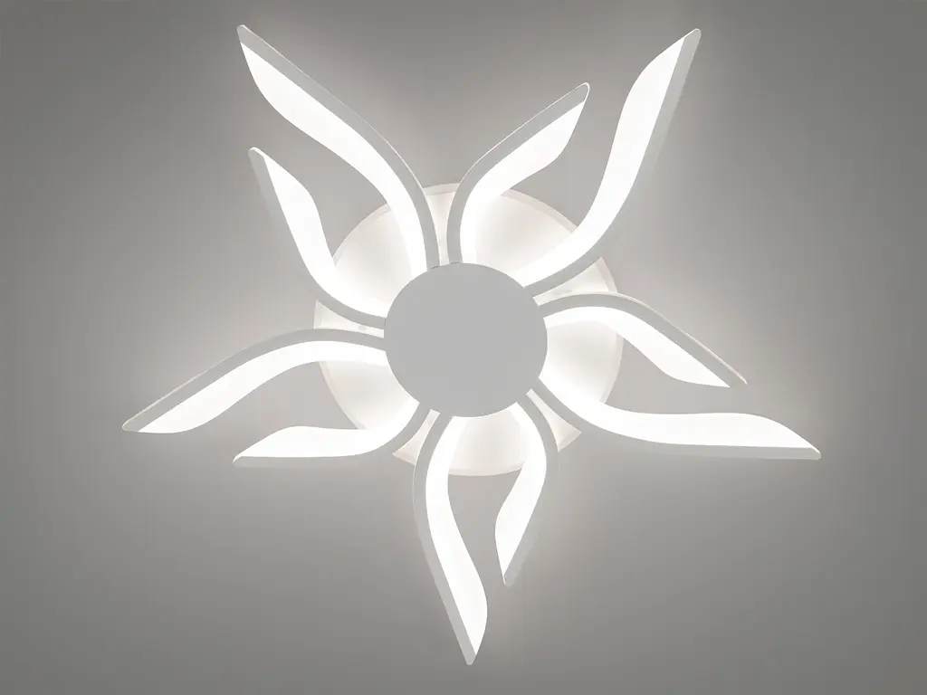 Стельовий світильник LED Diasha 2482/5+5WH, 82W, 3200K-6500K, білий метал, сучасний стиль, з пультом управління - фото 3