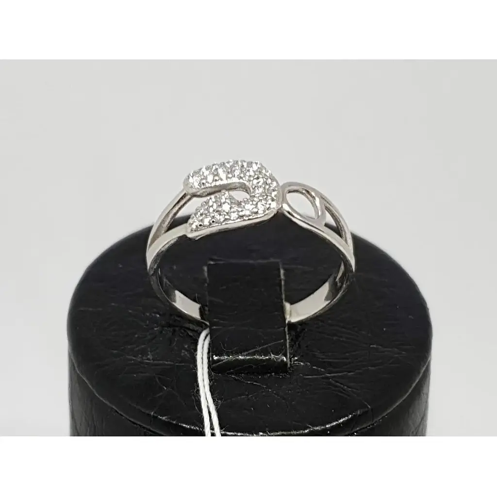Срібне кільце Діама з фіанітами. Артикул 11011123426 18 - фото 4