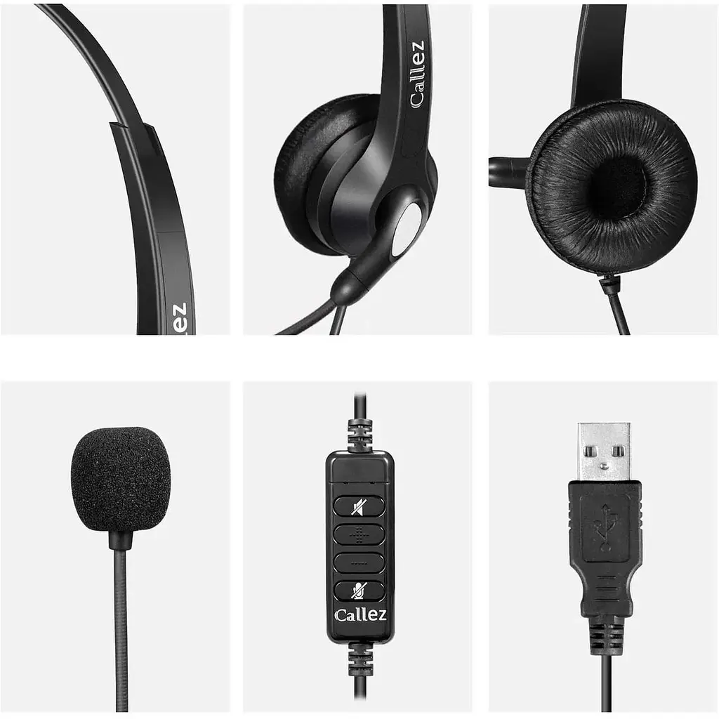 Гарнітура Callez провідна USB з шумоподавляючим мікрофоном - фото 4