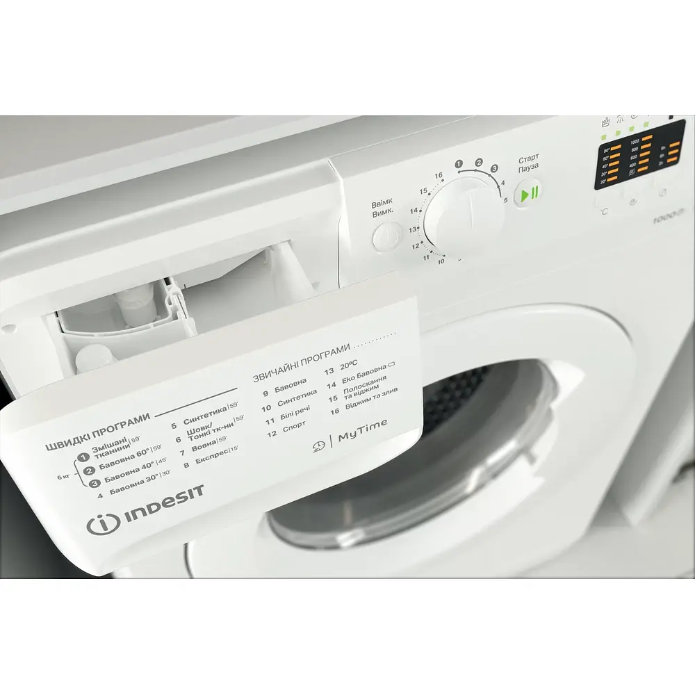 Пральна машина Indesit з фронтальним завантаженням (OMTWSA61052WUA) - фото 9