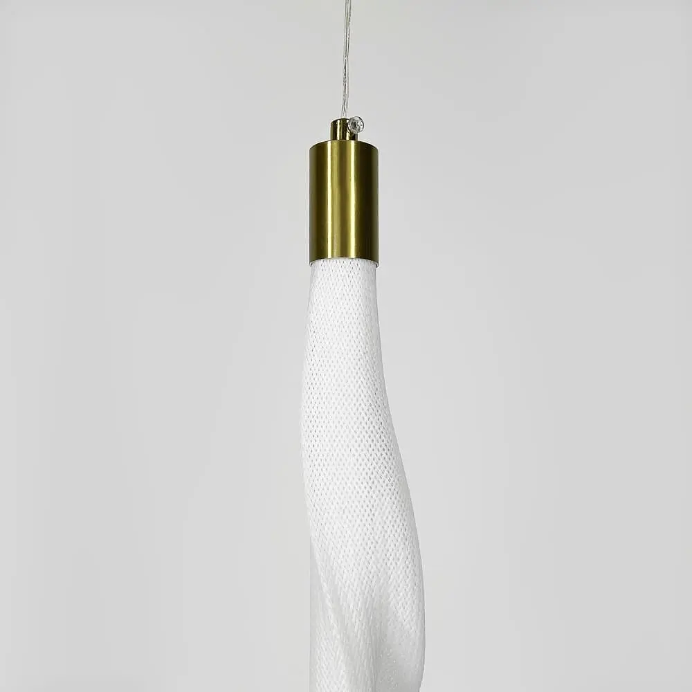 Світлодіодний світильник у латунному корпусі із білою сіткою 60 см | Арт. DE36/600 V WT | Line F - фото 4
