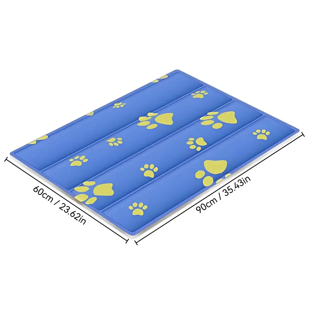 Охолоджуючий килимок для собак та кішок GEL Material Summer Pet Cooling Mat Ukrainian paws 45х60 см - фото 8
