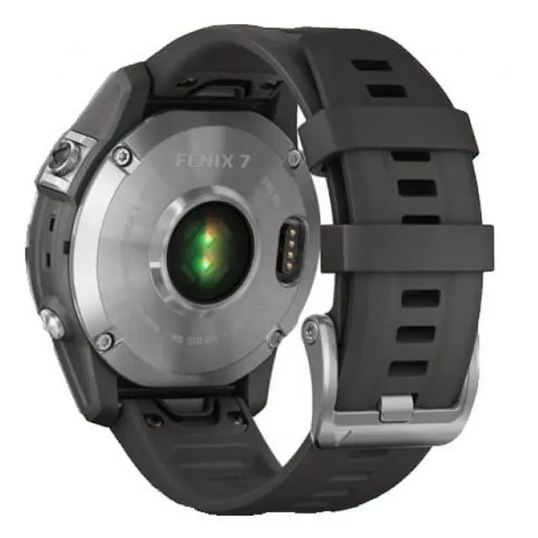 Смарт-годинник Garmin Fenix 7 Silver with Graphite Band (010-02540-00/01) - фото 3