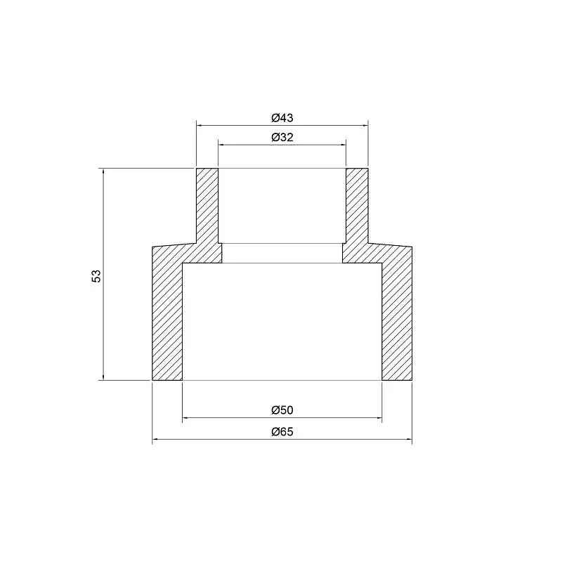 Муфта PPR Thermo Alliance 50х32 перехідна DSB109