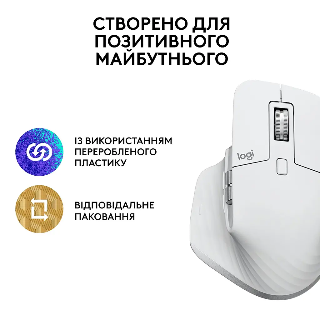 Мишка комп'ютерна Logitech MX Master 3S Pale Grey (910-006560, 910-006562, 910-006566) - фото 6