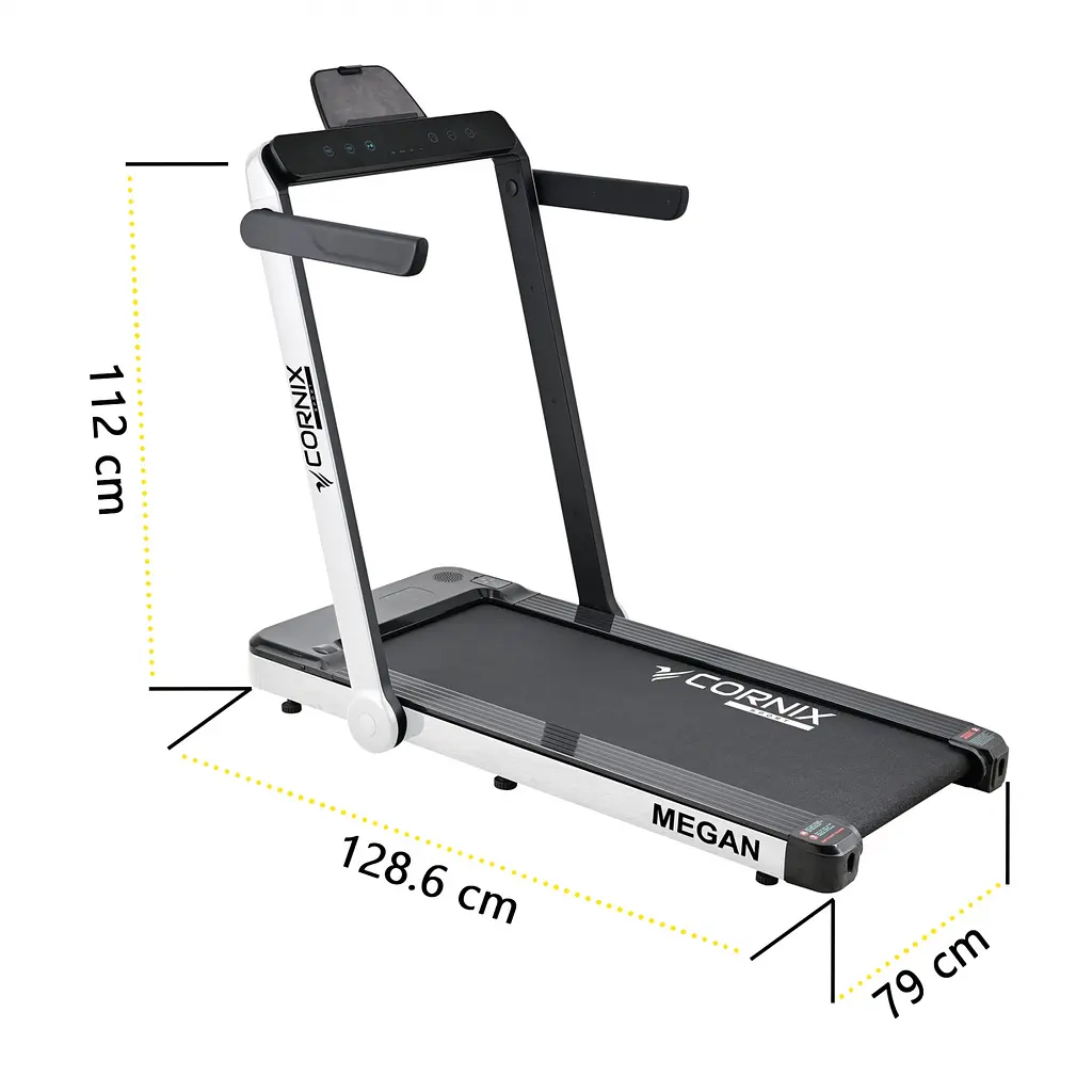 Беговая дорожка Cornix Megan White/Black - фото 11