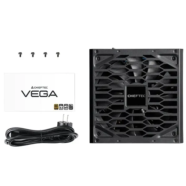 Блок живлення 850W Chieftec VEGA PPG-850-S ATX 3.0 135mm, 80+ Золотистий, Retail - фото 7
