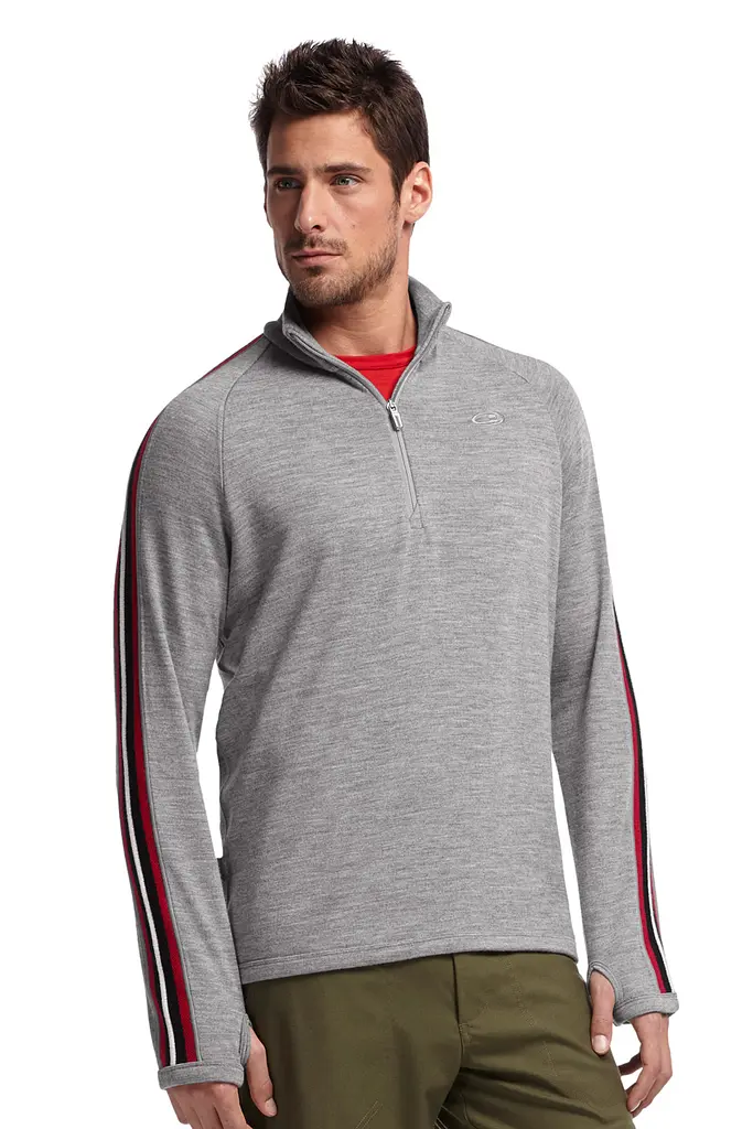 Кофта Icebreaker Coronet LS Half Zip L Metro/Black (1052-101 530 001 L) - фото 2