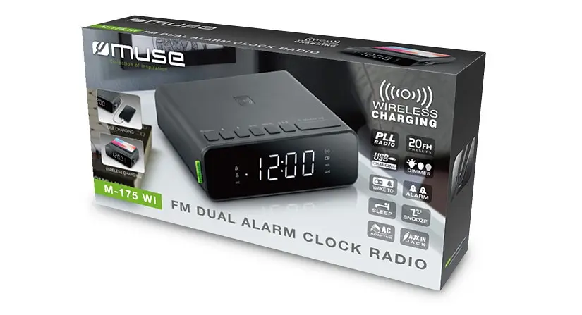 Радіо-годинник з USB Muse M-175 WI - фото 4