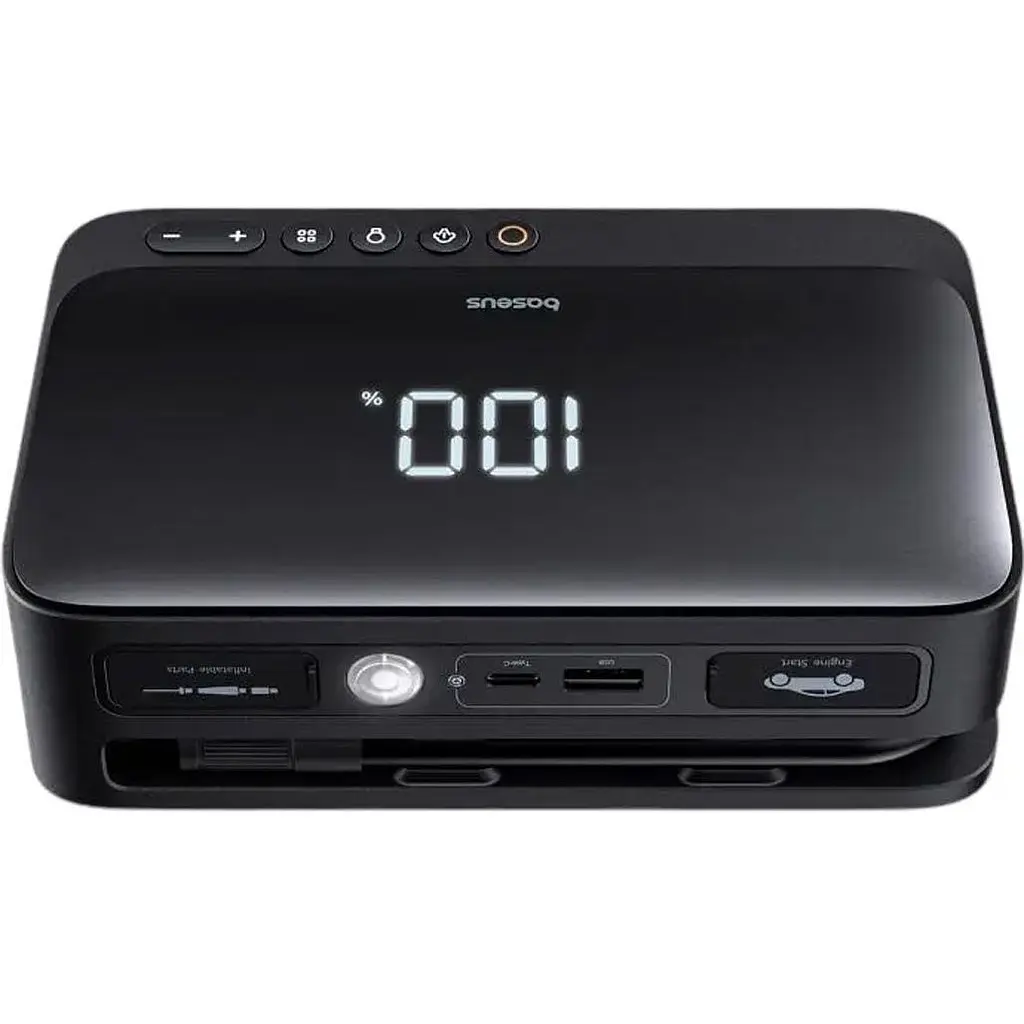 Пускозарядное устройство с компрессором Baseus Super Energy Series 4 в 1, 600A [C00245902111-00] - фото 3