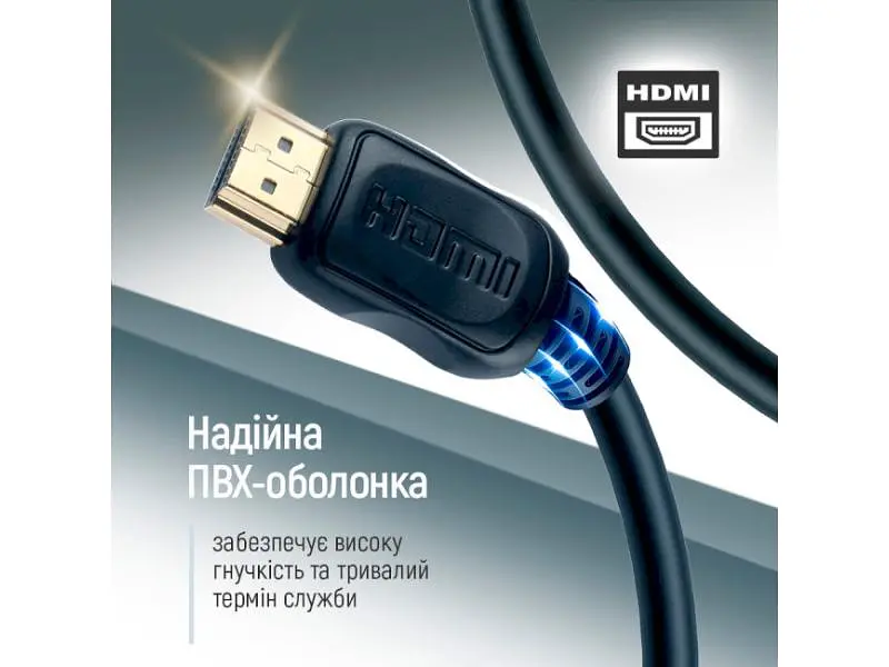 Кабель ColorWay HDMI-HDMI V2.0 4K/60Hz 5 м Black (CW-CBHD080-BK) - фото 4