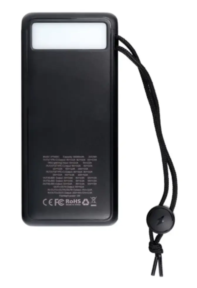 Портативна батарея VEGER 56000 mAh PD QC3.0 5A 130W Tank Boost (W5001C) Black - фото 3