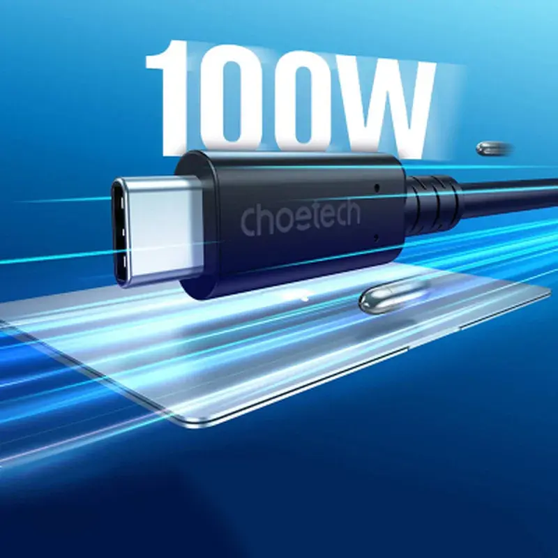 Дата кабель USB-C to USB-C 0.8m USB 4 100W 40Gbps 8K60Hz Choetech (XCC-1028) - фото 4
