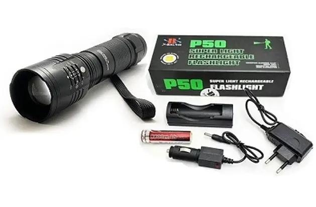 Ліхтар X-Balong BL-8900-P90 zoom + ЗУ 220/12В + 18650 + 5 режимів - фото 2