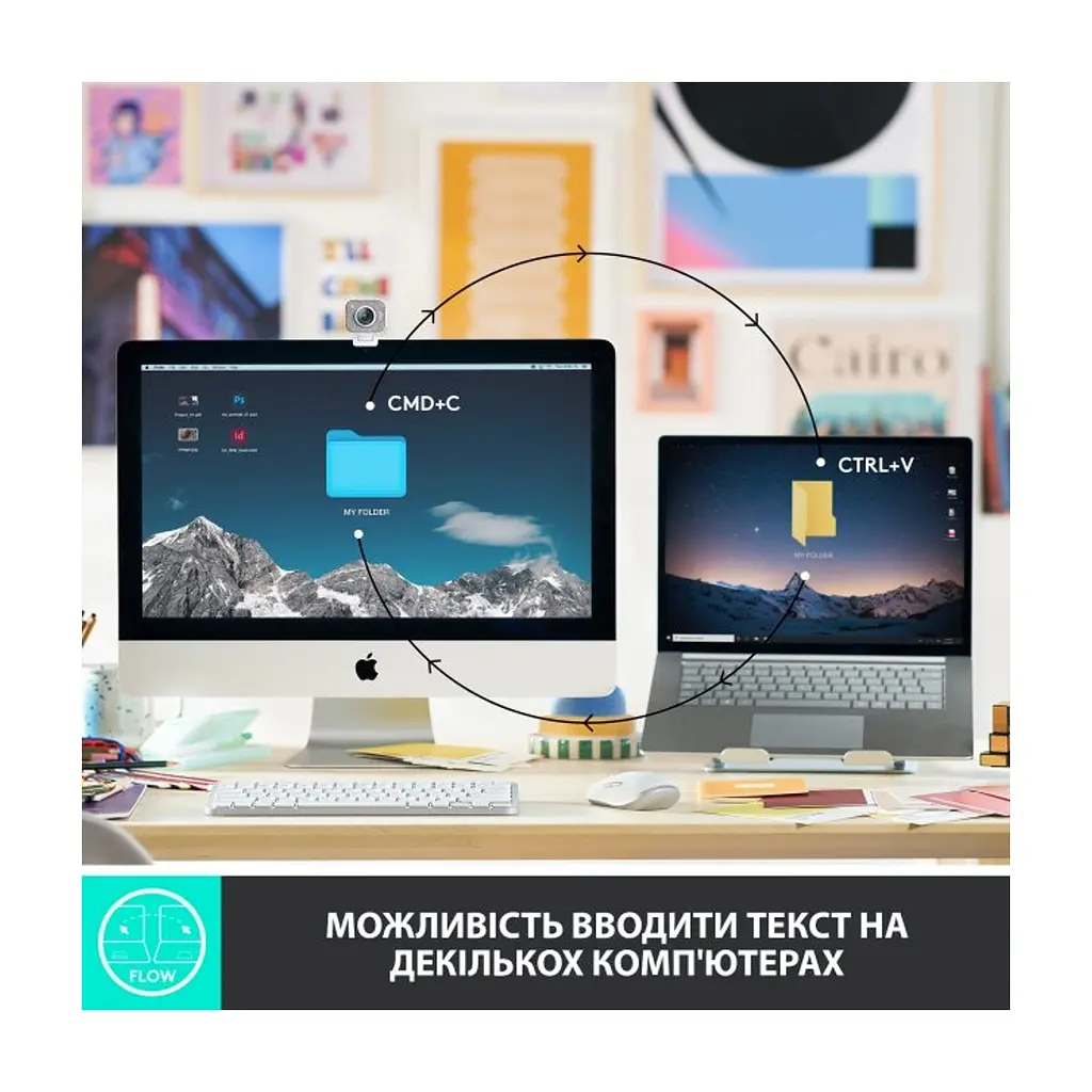 Клавіатура Logitech MX Keys Mini Wireless Illuminated UA Graphite (920-010498) - фото 4