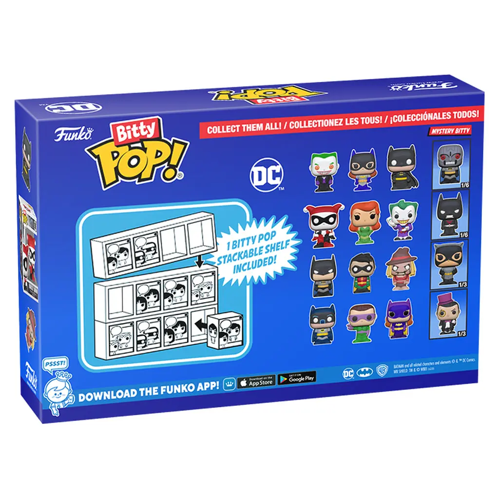 Набор подарочных Funko POP Bitty: DC - Batman 4PK det0018160 - фото 2
