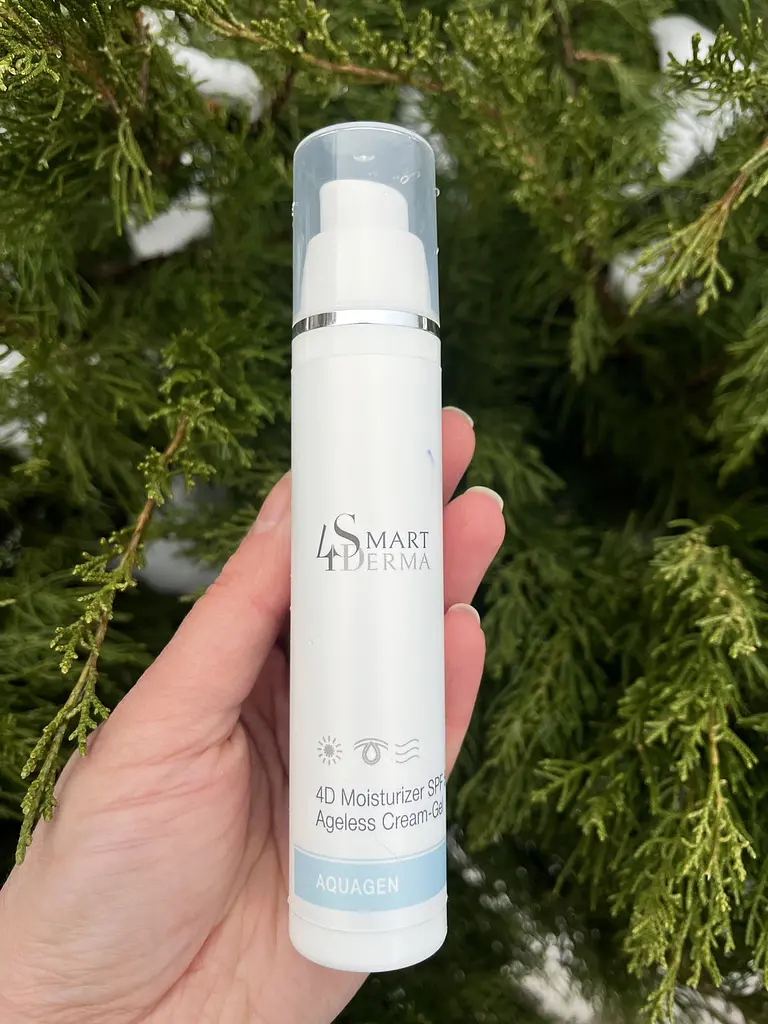 Сонцезахисний крем-гель для обличчя SPF50 Smart4DermaAquagen 4D Moisturizer,невагомий, зволожуючий 50мл - фото 3