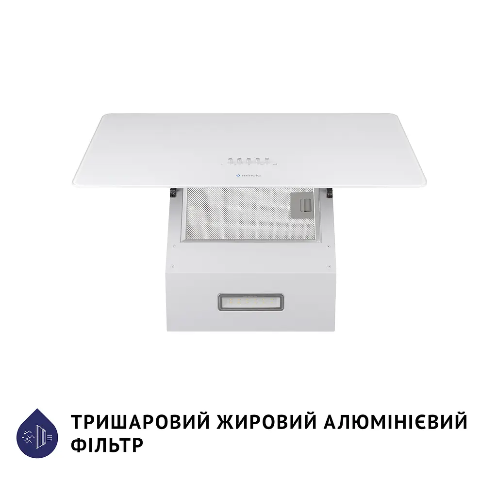 Витяжка декоративна похила MINOLA HVS 6224 WH 700 LED - фото 6
