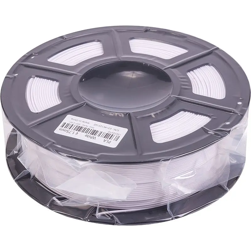 PLA-пластик PowerPlant Filament для 3D-принтера 1.75 мм 1 кг, білий (PT812950)