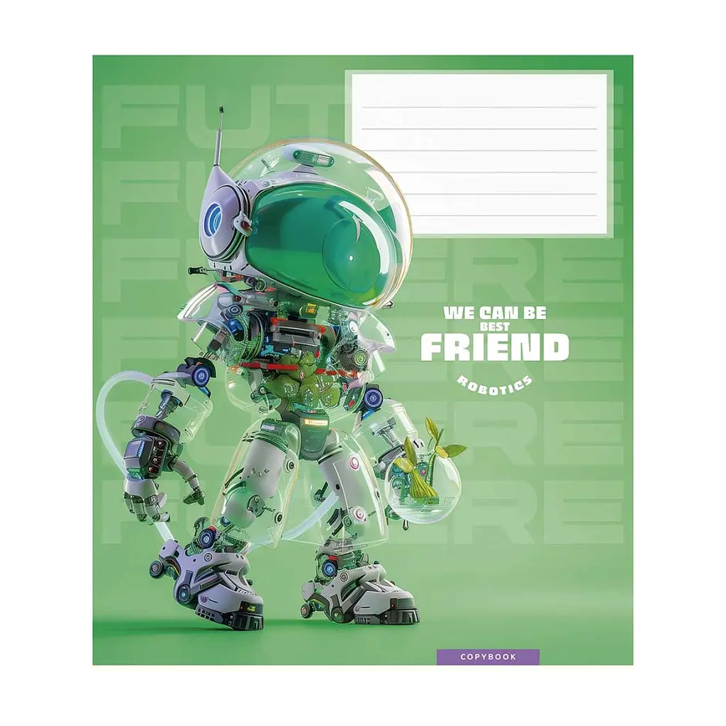 Зошит Школярик We can be best friend 12 аркушів клітинка (012-3461K), в асортименті - фото 2